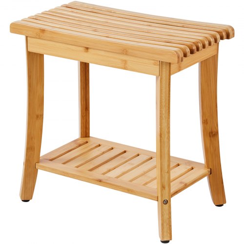 Bamboo Shower Bench 191 x 113 x 18.3 in Waterproof Shower Stool Chair