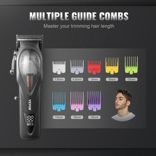 Hair Clipper for Men with Magnetic Motor 10000RPM Cordless Barber Clipper