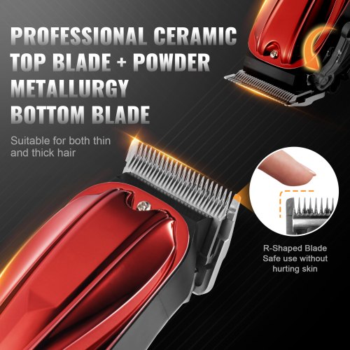 Professional Hair Clipper for Men Cordless Barber Clipper with 6800RPM