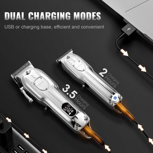 Professional Hair Clipper for Men Cordless Barber Clippers and Trimmers