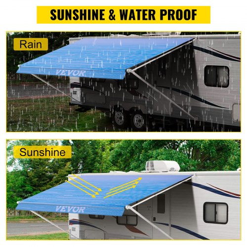 RV Awning 16 Camper Awning Fabric Trailer Awning Canopy Patio Camping Car