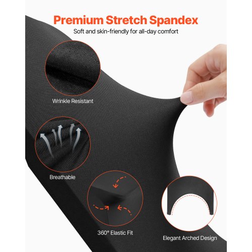 Stretch Spandex Folding Chair Covers Universal Fitted Arched Front Cover