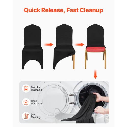 Stretch Spandex Folding Chair Covers Universal Fitted Arched Front Cover