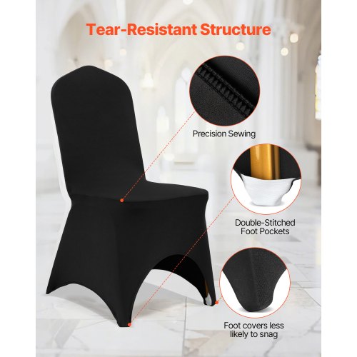 Stretch Spandex Folding Chair Covers Universal Fitted Arched Front Cover