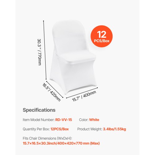 Stretch Spandex Folding Chair Covers Universal Fitted Chair Cover