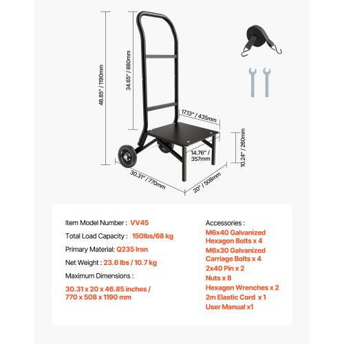 Folding Chair Rack 150 LBS Capacity Heavyduty Chair Cart for Stacking 10