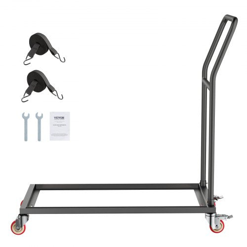 Folding Chair Rack 300 LBS Capacity Lshape Vertical Placement Chair Cart