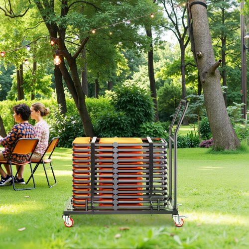 Folding Chair Rack 300 LBS Capacity Lshape Horizontal Placement Chair