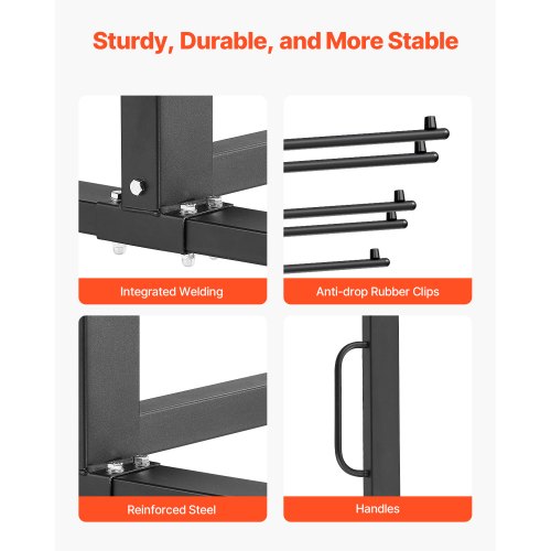 Folding Chair Rack 400 LBS Capacity Heavyduty Chair Cart for 42 Chairs or 12