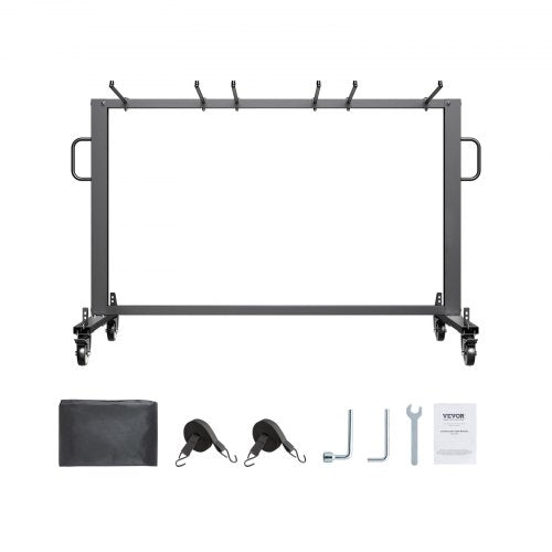 Folding Chair Rack 400 LBS Capacity Heavyduty Chair Cart for 42 Chairs or 12
