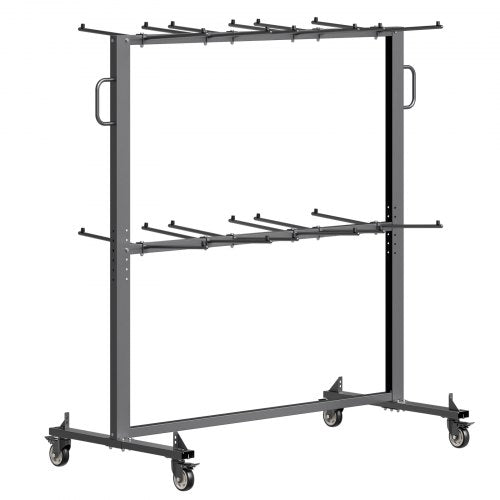 Folding Chair Rack 800 LBS Capacity Heavyduty Chair Cart for 84 Chairs