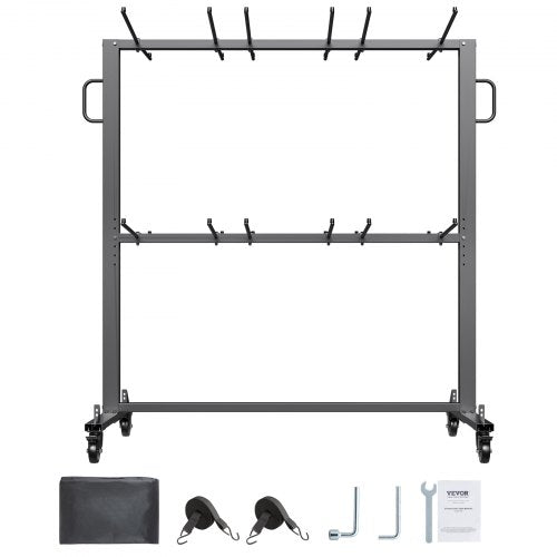 Folding Chair Rack 800 LBS Capacity Heavyduty Chair Cart for 84 Chairs
