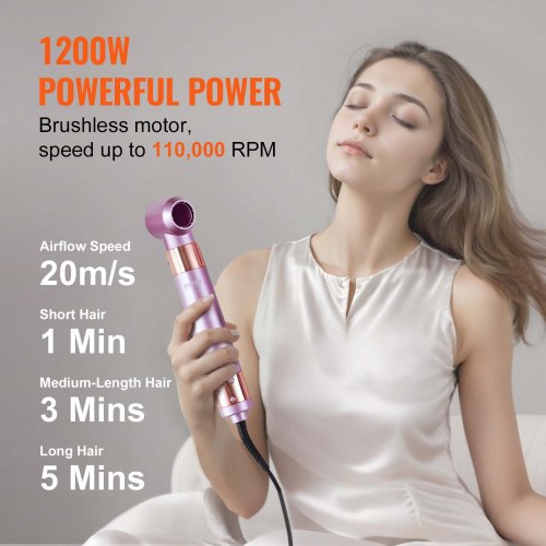 Hair Styler and Dryer Brush 6in1 Multi Air Styler 110000RPM HighSpeed