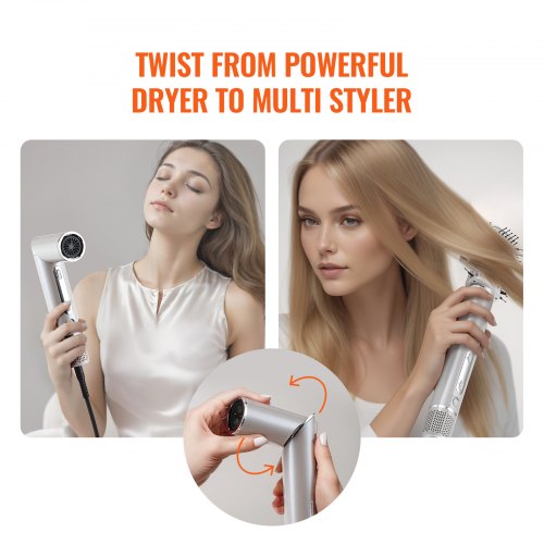Hair Styler Dryer Brush 7in1 Professional Multi Styler 110000RPM