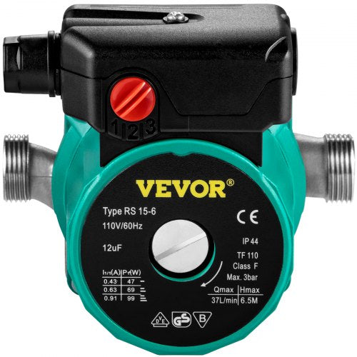 Hot Water Recirculating Pump 93W 110V Water Circulator Pump Circulation