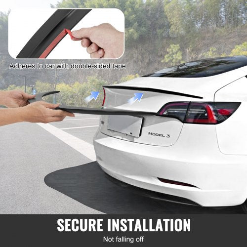 GT Wing Car Spoiler 48.2 inch Spoiler Compatible with Tesla Model 3 High