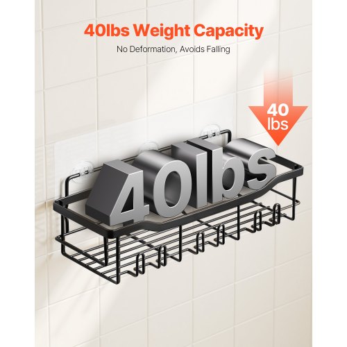 Shower Caddy 5 Pack Adhesive Bathroom Shower Storage Organization Shelves