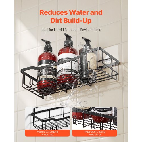 Shower Caddy 5 Pack Adhesive Bathroom Shower Storage Organization Shelves