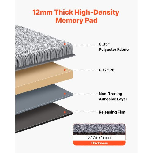 Carpet Tiles 18x18 inch 10 Pack Peel and Stick Carpet Square Rug Self
