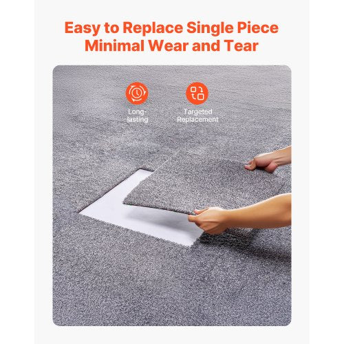 Carpet Tiles 18x18 inch 10 Pack Peel and Stick Carpet Square Rug Self