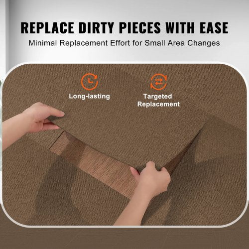 Carpet Tiles Peel and Stick 18” x 18” Squares Self Adhesive Carpet Floor