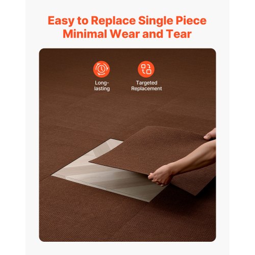 Carpet Tiles 24x24 inch 20 Pack Peel and Stick Carpet Square Rug Self