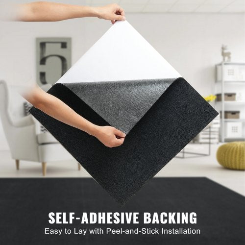 Carpet Tiles Peel and Stick 24” x 24” Squares Self Adhesive Carpet Floor