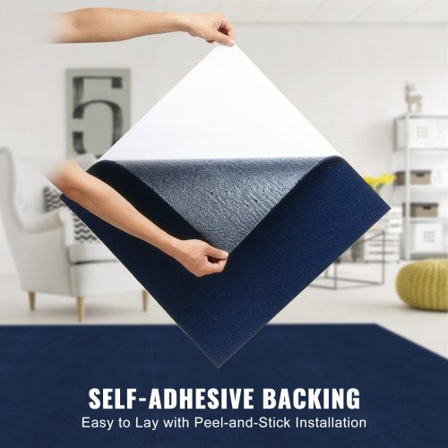 Carpet Tiles Peel and Stick 24” x 24” Squares Self Adhesive Carpet Floor