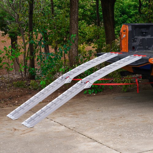 Aluminum Ramps 1500 lbs Folding Loading Ramps for Pickup Trucks Bed