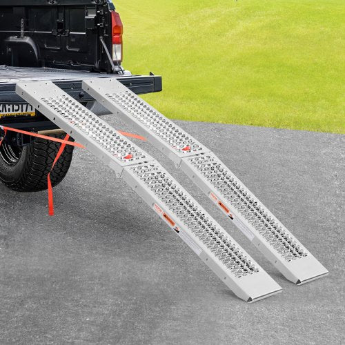 Aluminum Ramps 1000 lbs 2Pcs Heavyduty Ramps with Wider Ramp Surface