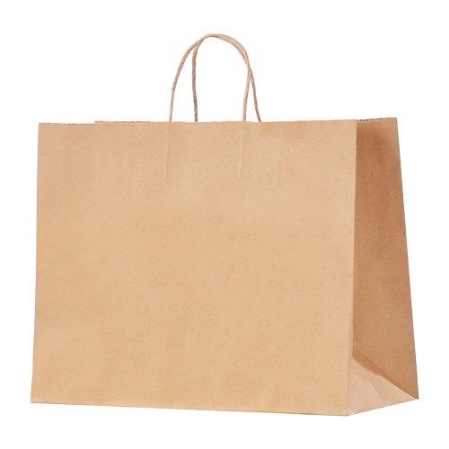 Kraft Paper Bags with Handles 100Pcs 16 x 6 x 12 in Large Paper Grocery