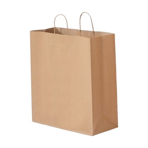 Kraft Paper Bags with Handles 100Pcs 18 x 7 x 19 in Large Paper Grocery