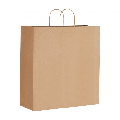 Kraft Paper Bags with Handles 100Pcs 18 x 7 x 19 in Large Paper Grocery