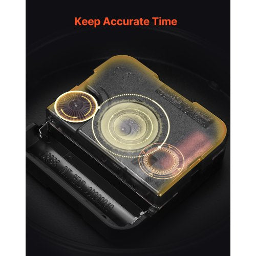 Wall Clock 24 in Wall Clock Roman Numerals Battery Operated Non Ticking