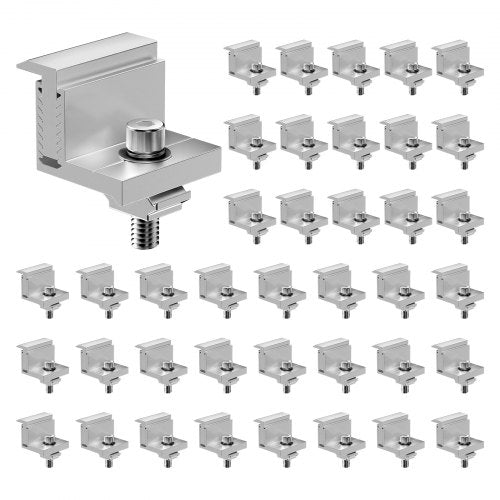 Solar Panel Z Mounting Brackets 3550mm Adjustable Solar Panel End Clamps