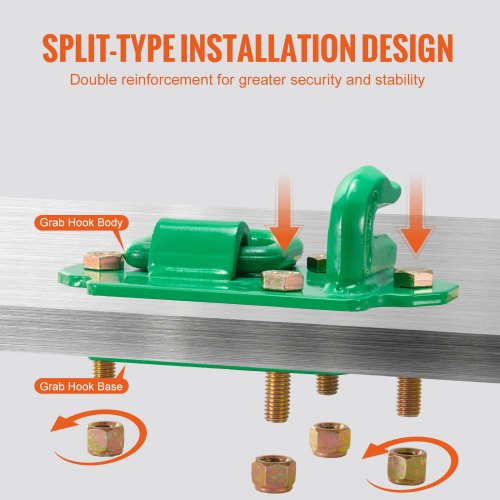 38 Tractor Bucket Hooks with Tie Down Ring Grade 70 Forged Steel 2 Pack