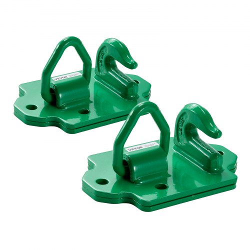 38 Tractor Bucket Hooks with Tie Down Ring Grade 70 Forged Steel 2 Pack