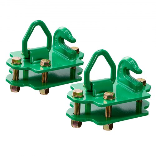 38 Tractor Bucket Hooks with Tie Down Ring Grade 70 Forged Steel 2 Pack