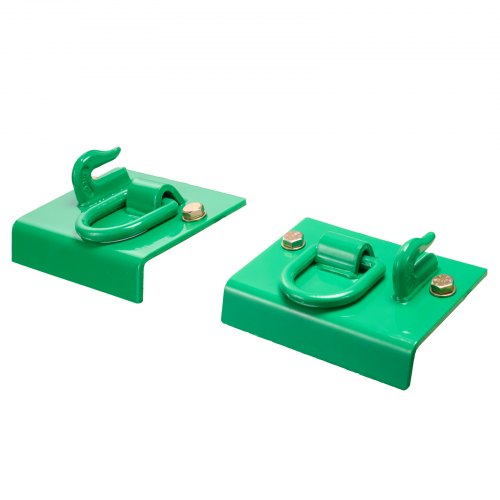 516 Tractor Bucket Hook with Tie Down Ring Grade 70 Forged Steel 2 Pack