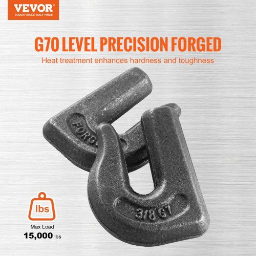 Weldon Grab Chain Hooks 38 Heavy Duty Tow Hook G70 Forged Steel 6 Packs