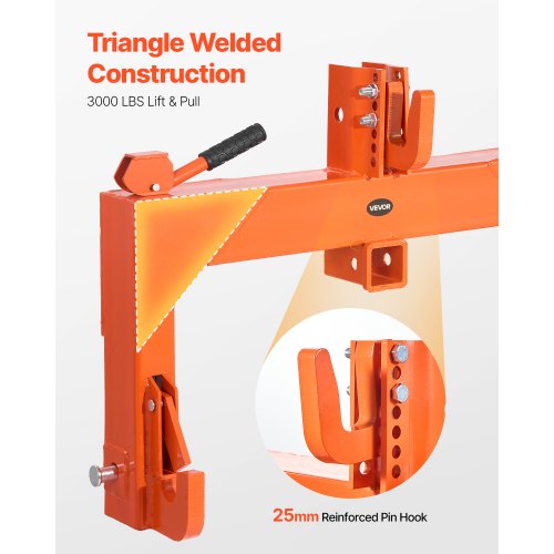 3Point Quick Hitch With 2 In Receiver 3000 Lbs Lift Capacity 3Pt 5 Level 64 8