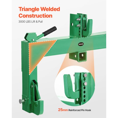 3Point Quick Hitch With 2 In Receiver 3000 Lbs Lift Capacity 3Pt 5 Level 64 4