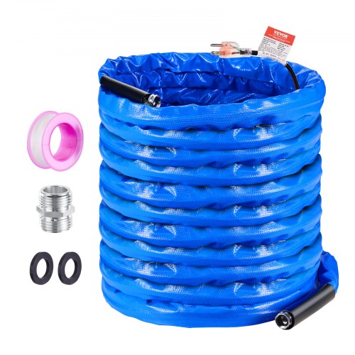 100ft Heated Water Hose for RV Heated Drinking Water Hose with Corrugated