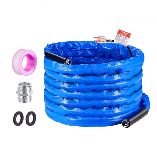 50ft Heated Water Hose for RV Heated Drinking Water Hose with Corrugated