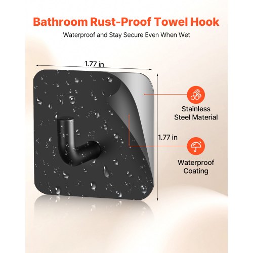 Adhesive Hooks 4 Pack SelfAdhesive Towel Coat Hooks HeavyDuty Wall Hook