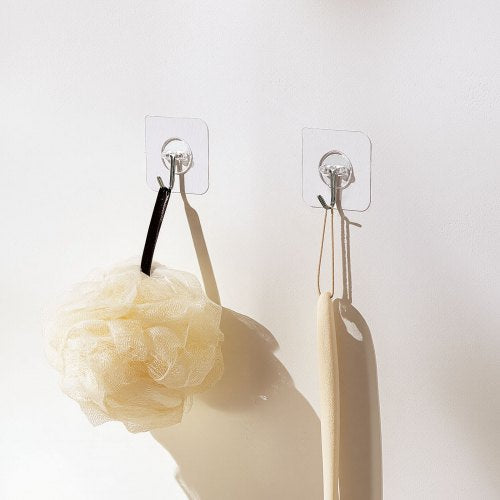 Adhesive Hooks 12 Pack SelfAdhesive Towel Coat Hooks HeavyDuty Wall Hook