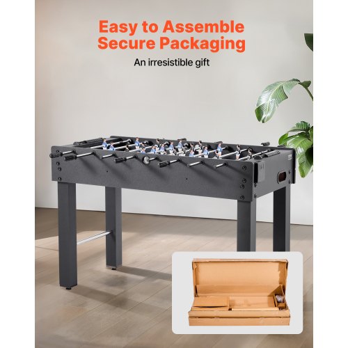 Foosball Table 48 inch Standard Size Table Indoor Full Size Foosball