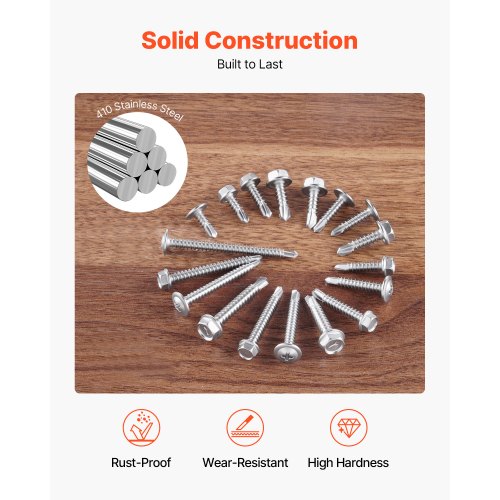 420 PCS Self Drilling Screws Stainless Steel 8 10 Sheet Metal Screw