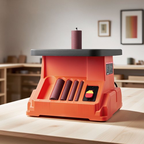 Oscillating Spindle Sander 2400Rpm Benchtop With 6 Sleeves 123 58 Stroke 154 X