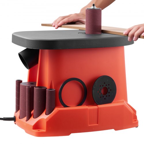 Oscillating Spindle Sander 2400Rpm Benchtop With 6 Sleeves 123 58 Stroke 156 X